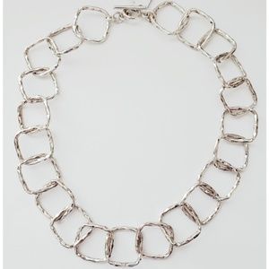 Sterling Silver Square Chain Necklace